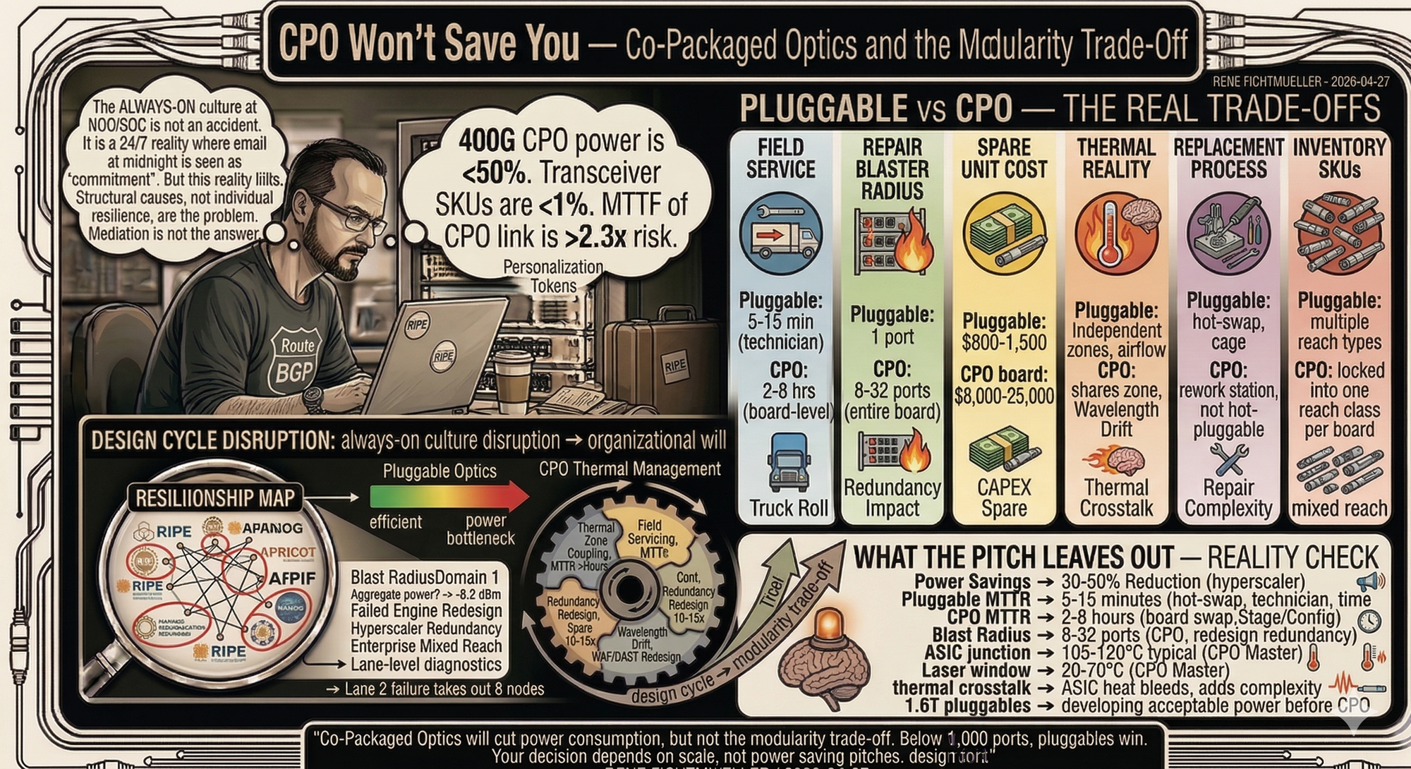 CPO Won't Save You — Co-Packaged Optics and the Modularity Trade-Off