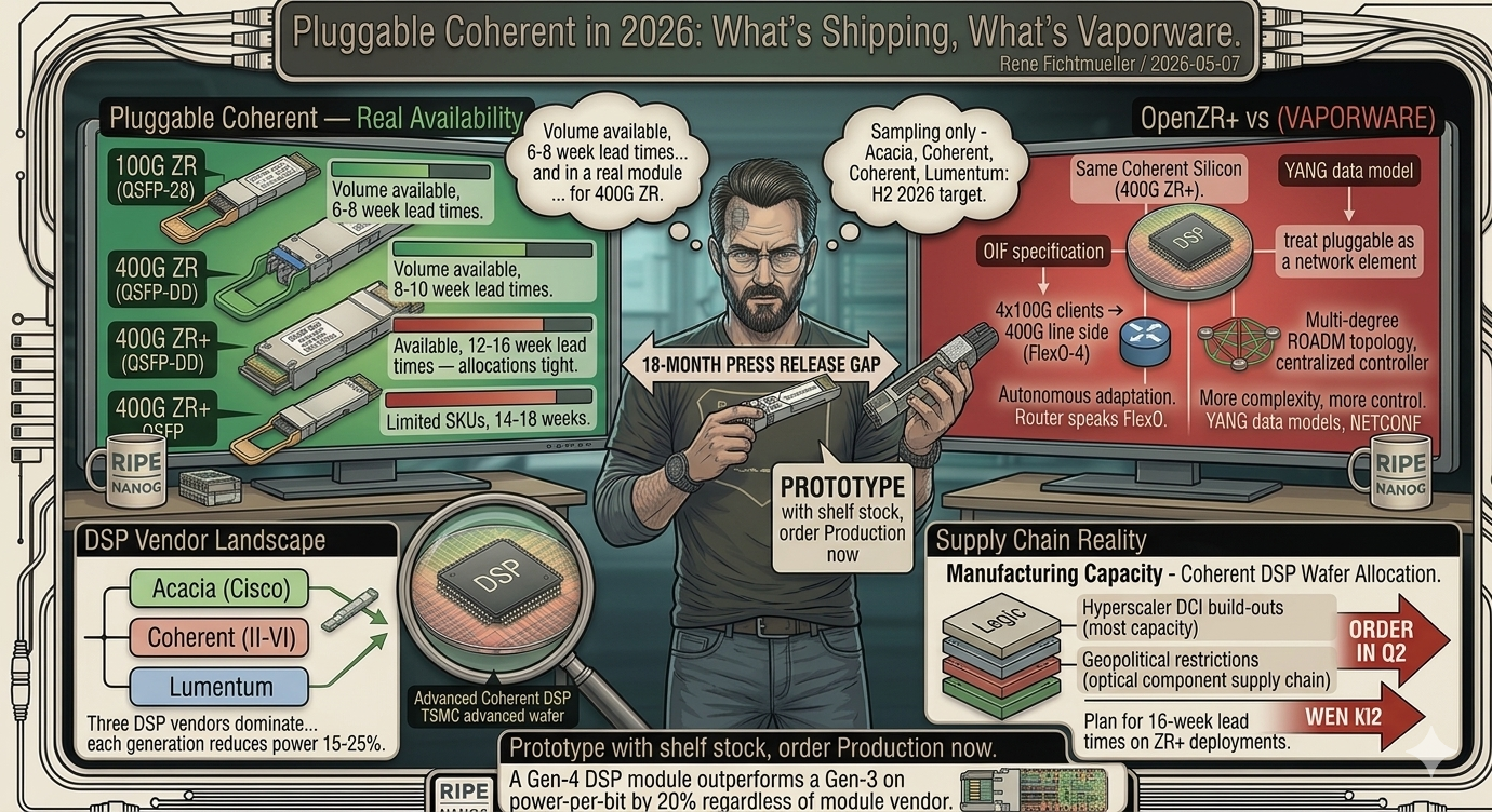 Pluggable Coherent in 2026: What's Shipping, What's Vaporware