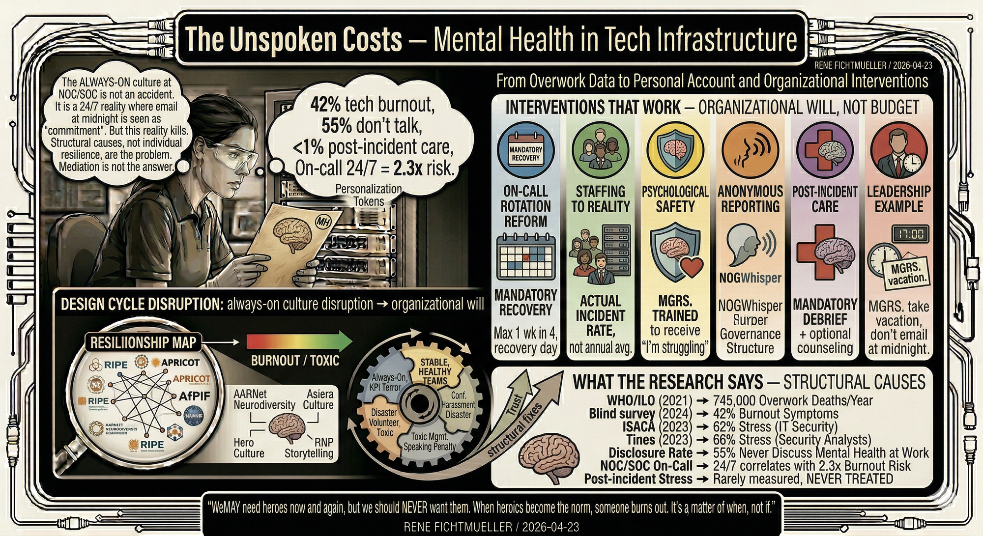 The Unspoken Costs — Mental Health in Tech Infrastructure