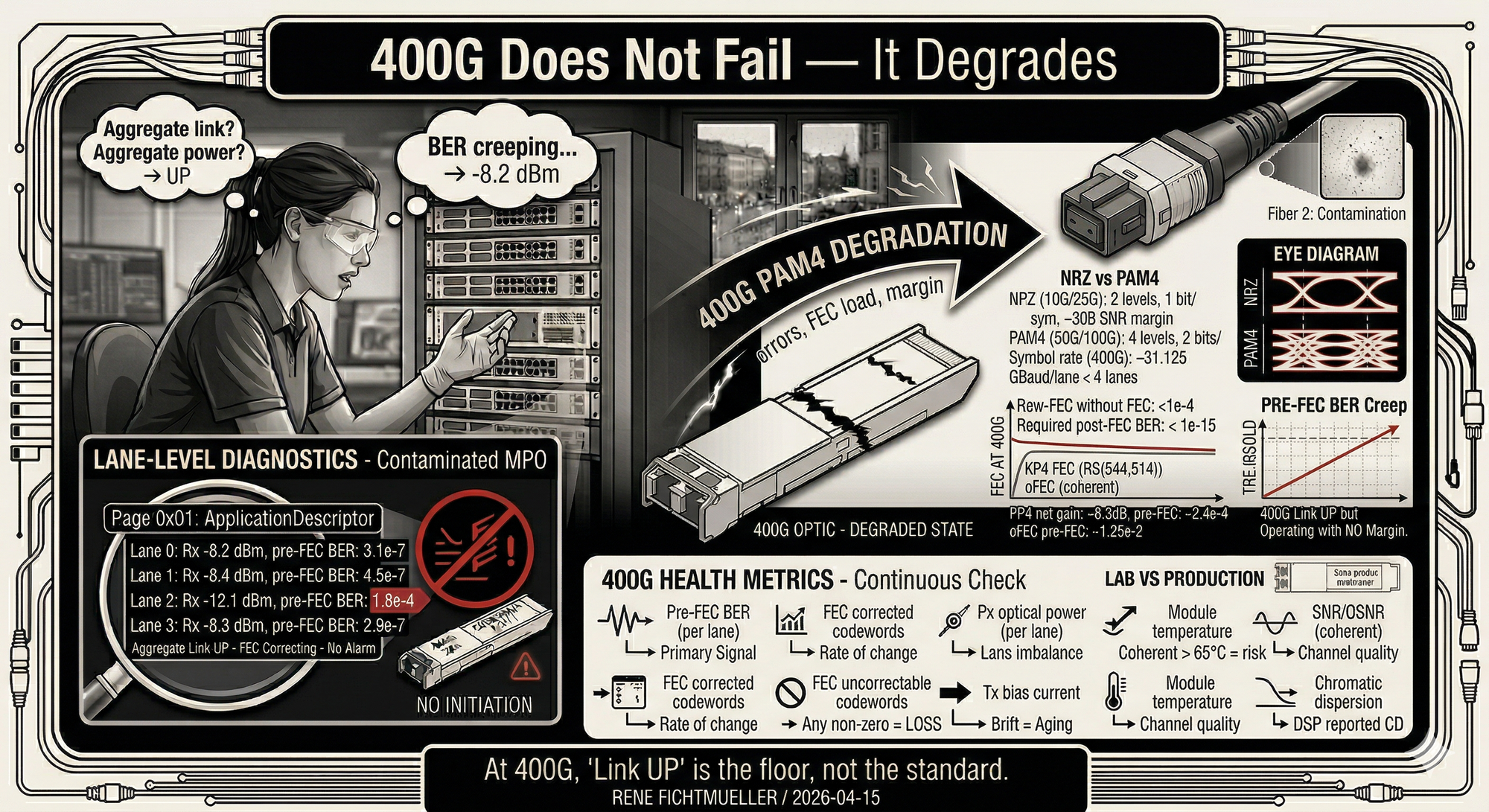 400G Does Not Fail — It Degrades